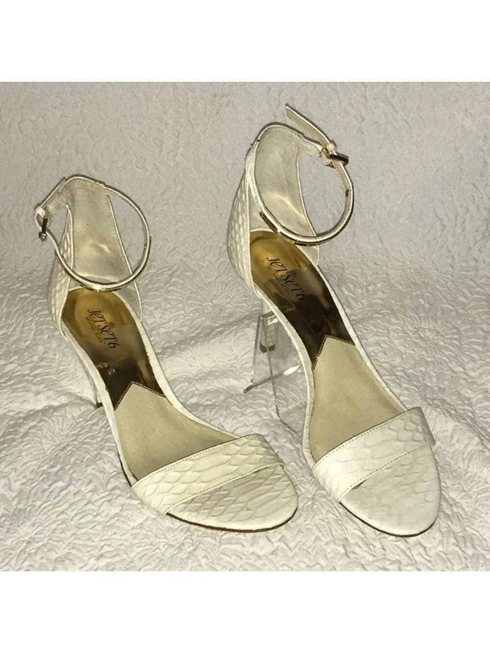 Michael Kors Jet Set 6 Leather Sandal Heels NWOT